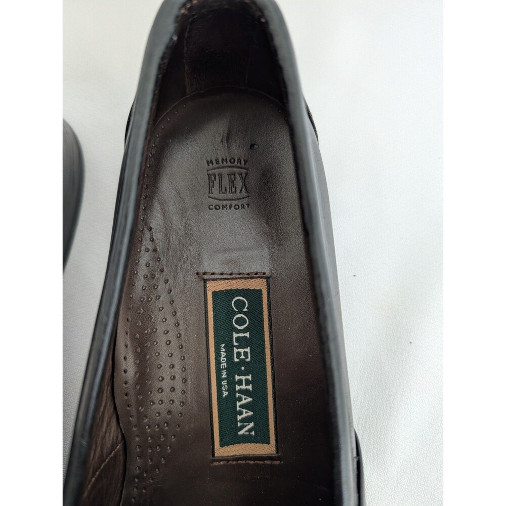 Cole Haan Genuine Crocodile Leather Loafers Sz 10? Black Slip On Dress Shoes US - Picture 3 of 11